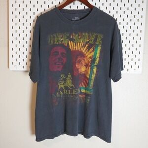 Bob Marley One Love Lion Graphic T Shirt XL Vintage Retro Reggae